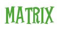 Rendering -MATRIX - using Cooper Latin