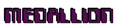Rendering -MEDALLION - using Computer Font