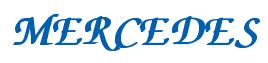 Rendering -MERCEDES - using Zapf Chancery