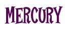 Rendering -MERCURY - using Cooper Latin