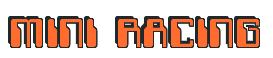 Rendering -MINI RACING - using Computer Font