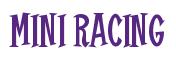 Rendering -MINI RACING - using Cooper Latin