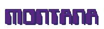 Rendering -MONTANA - using Computer Font