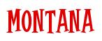 Rendering -MONTANA - using Cooper Latin