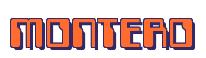 Rendering -MONTERO - using Computer Font
