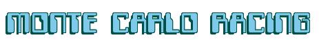 Rendering -MONTE CARLO RACING - using Computer Font
