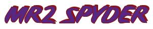 Rendering -MR2 SPYDER - using Fat Cat