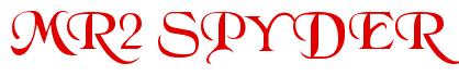 Rendering -MR2 SPYDER - using Black Chancery
