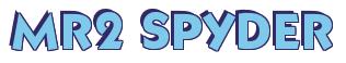 Rendering -MR2 SPYDER - using Bully