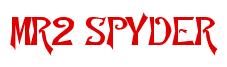 Rendering -MR2 SPYDER - using Manchuria