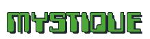 Rendering -MYSTIQUE - using Computer Font