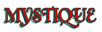 Rendering -MYSTIQUE - using Fonteroy Brown
