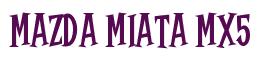 Rendering -Mazda MIATA MX5 - using Cooper Latin