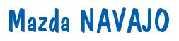 Rendering -Mazda NAVAJO - using Dom Casual