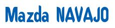Rendering -Mazda NAVAJO - using Callimarker