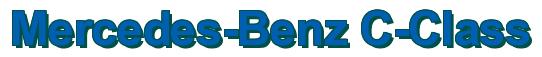 Rendering -Mercedes-Benz C-Class - using Arial Bold