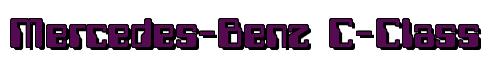 Rendering -Mercedes-Benz C-Class - using Computer Font