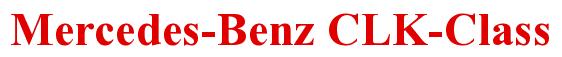 Rendering -Mercedes-Benz CLK-Class - using Times New Roman Bold