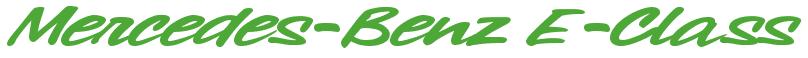 Rendering -Mercedes-Benz E-Class - using Chicago Style