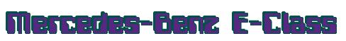 Rendering -Mercedes-Benz E-Class - using Computer Font