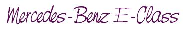Rendering -Mercedes-Benz E-Class - using Neville Script