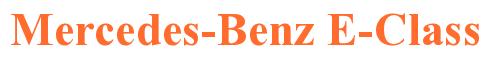 Rendering -Mercedes-Benz E-Class - using Times New Roman Bold