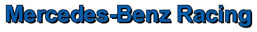 Rendering -Mercedes-Benz Racing - using Arial Bold