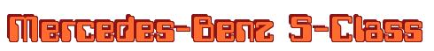 Rendering -Mercedes-Benz S-Class - using Computer Font