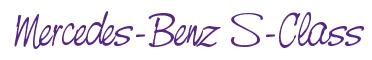 Rendering -Mercedes-Benz S-Class - using Neville Script