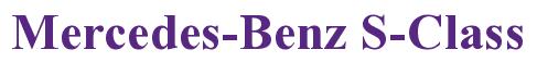 Rendering -Mercedes-Benz S-Class - using Times New Roman Bold
