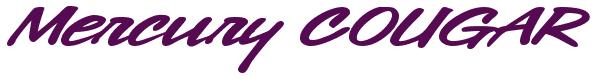 Rendering -Mercury COUGAR - using Chicago Style