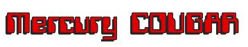 Rendering -Mercury COUGAR - using Computer Font