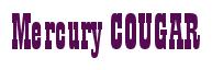 Rendering -Mercury COUGAR - using Bill Board