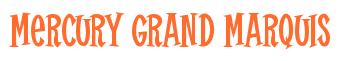 Rendering -Mercury GRAND MARQUIS - using Cooper Latin