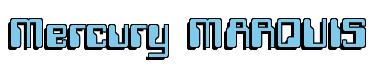 Rendering -Mercury MARQUIS - using Computer Font