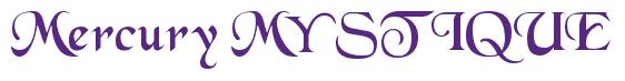 Rendering -Mercury MYSTIQUE - using Black Chancery