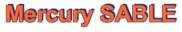 Rendering -Mercury SABLE - using Arial Bold