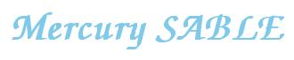 Rendering -Mercury SABLE - using Zapf Chancery