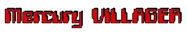 Rendering -Mercury VILLAGER - using Computer Font