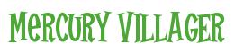 Rendering -Mercury VILLAGER - using Cooper Latin