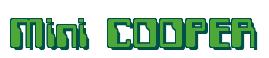 Rendering -Mini COOPER - using Computer Font