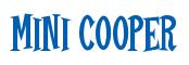 Rendering -Mini COOPER - using Cooper Latin