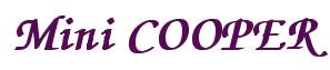 Rendering -Mini COOPER - using Zapf Chancery