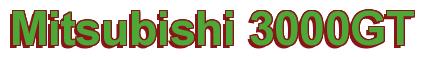 Rendering -Mitsubishi 3000GT - using Arial Bold