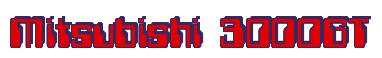 Rendering -Mitsubishi 3000GT - using Computer Font