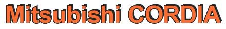 Rendering -Mitsubishi CORDIA - using Arial Bold