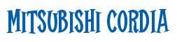 Rendering -Mitsubishi CORDIA - using Cooper Latin