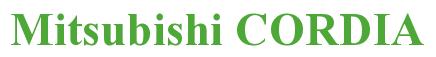 Rendering -Mitsubishi CORDIA - using Times New Roman Bold