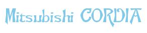 Rendering -Mitsubishi CORDIA - using Manchuria
