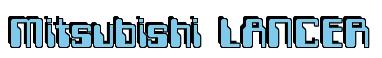 Rendering -Mitsubishi LANCER - using Computer Font